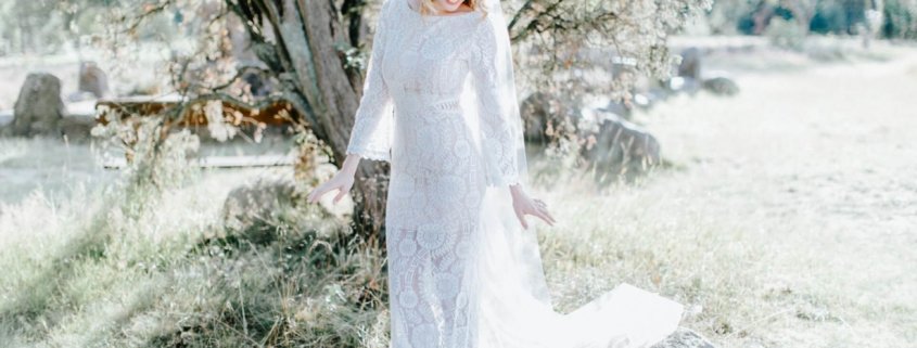 Wunderschöner Schleier mit Brautkleid