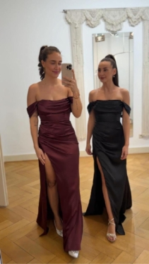Braut­jungfern­kleid Satin