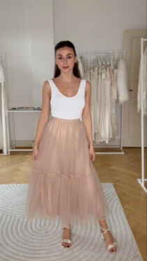 Christian Dior Tüllrock Pünktchen